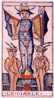 Le Diable est la quinzième lame du Tarot de Marseille.  