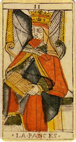 La Papesse est la deuxième lame du Tarot de Marseille.