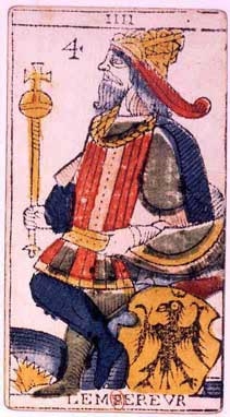 L’Empereur est la quatrième lame du Tarot de Marseille.