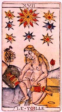 L'Etoile est la dix-septième lame du tarot de Marseille.  