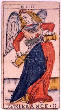 Tempérance est la quatorzième lame du Tarot de Marseille.  